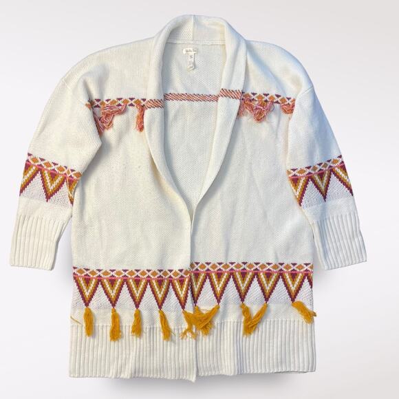 Matilda Jane Moments With You Gingersnap Tassel Cardigan Sweater Size M - Picture 1 of 6
